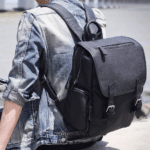 Sac a dos homme cuir noir vintage compartiment ordinateur (11)
