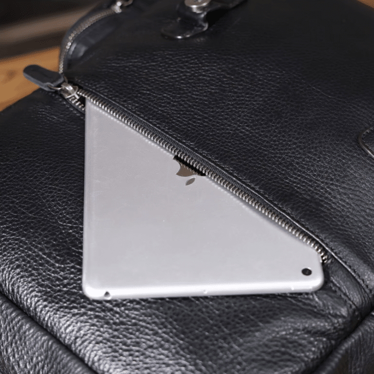 Sac a dos homme cuir noir vintage compartiment ordinateur (3)