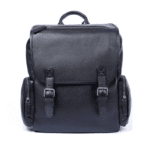 Sac a dos homme cuir noir vintage compartiment ordinateur 14.5L