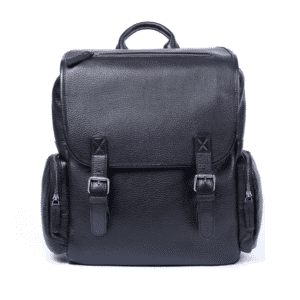 Sac a dos homme cuir noir vintage compartiment ordinateur 14.5L