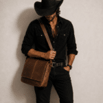 Sac bandoulière homme en cuir brut vintage (3)