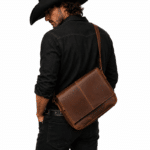 Sac bandoulière homme en cuir brut vintage (4)