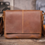 Sac bandoulière homme en cuir brut vintage (5)