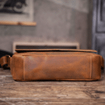 Sac bandoulière homme en cuir brut vintage (8)