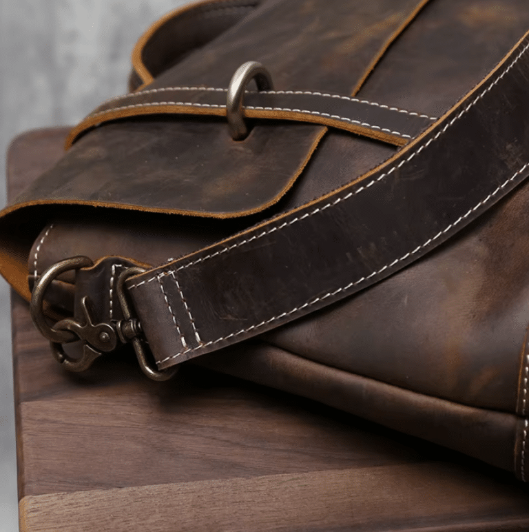 Sac de cours étudiant en cuir style vintage américain (10)