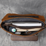 Sac de cours étudiant en cuir style vintage américain (2)