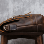 Sac de cours étudiant en cuir style vintage américain (4)