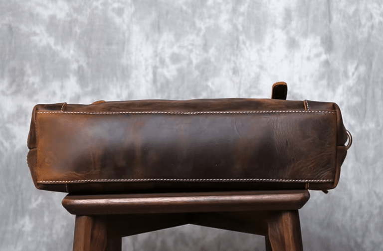 Sac de cours étudiant en cuir style vintage américain (5)