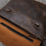 Sac de cours étudiant en cuir style vintage américain (6)