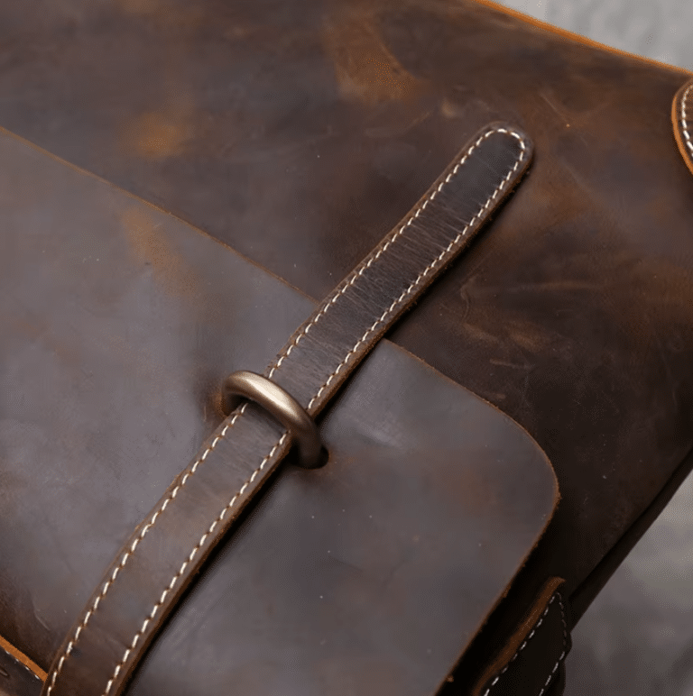 Sac de cours étudiant en cuir style vintage américain (7)