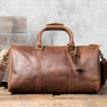 Sac de sport en cuir vintage avec bandoulière (6)