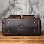 Sac de voyage en cuir brut style western (11)