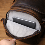 Sac de voyage en cuir brut style western (3)