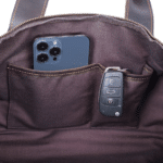 Sac de voyage western vintage en cuir fait main (1)