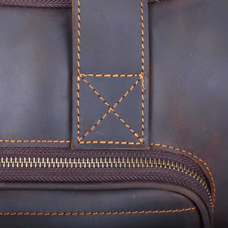 Sac de voyage western vintage en cuir fait main (14)