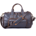 Sac de voyage western vintage en cuir fait main 18L