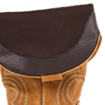 Santiag western femme cuir vegan camel à broderies country vintage (2)