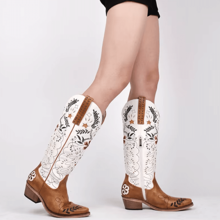 Santiags cowgirl bohème romantique esprit prairie (2)