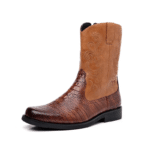 Santiags homme imitation peau de crocodile avec fermeture éclair (10)