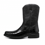 Santiags homme imitation peau de crocodile avec fermeture éclair (2)