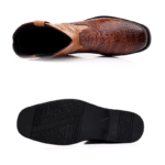 Santiags homme imitation peau de crocodile avec fermeture éclair (4)
