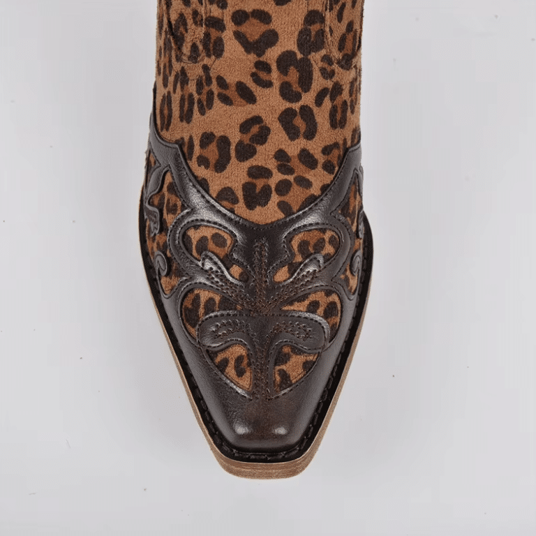Santiags western femme léopard sauvage (2)