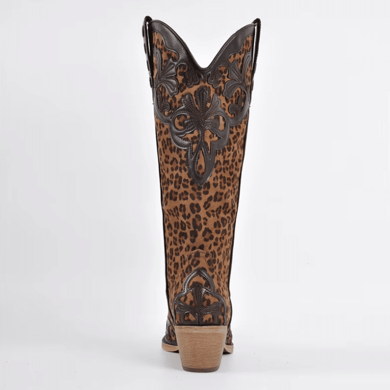 Santiags western femme léopard sauvage (3)