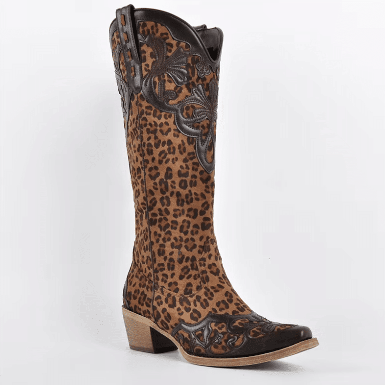 Santiags western femme léopard sauvage (4)
