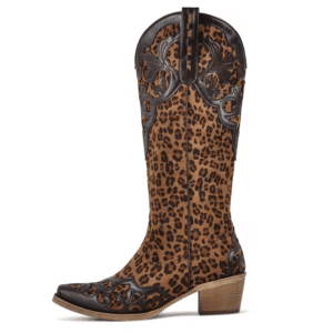 Santiags western femme léopard sauvage