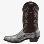Santiags western femme motif python