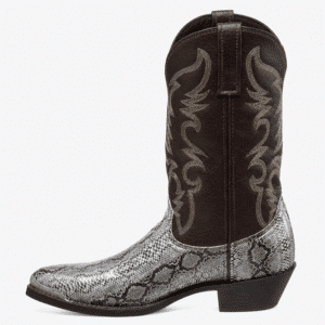 Santiags western femme motif python