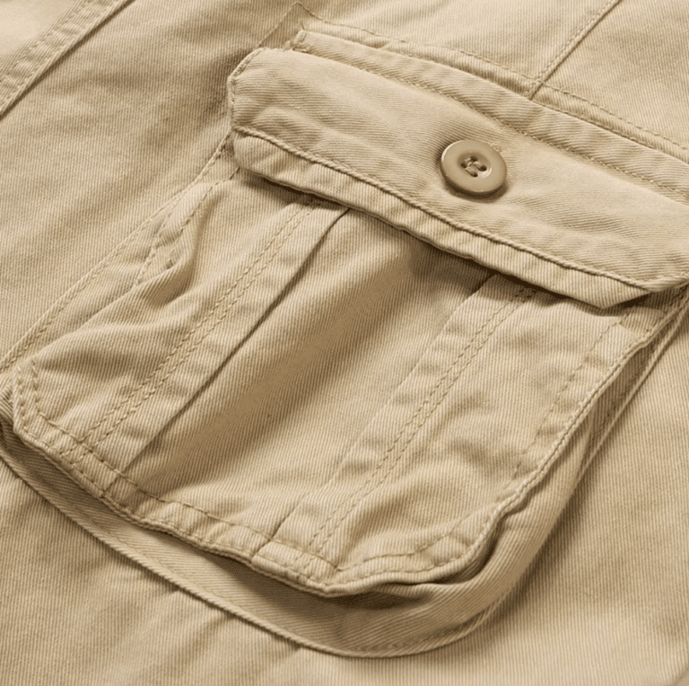 Short cargo cowboy beige homme ranch multi-poches (2)
