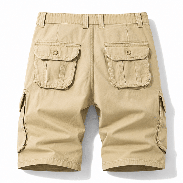Short cargo cowboy beige homme ranch multi-poches (6)