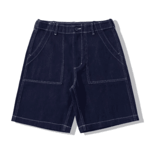Short en jean cowboy homme coton denim workwear vintage