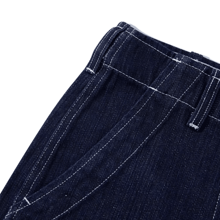 Short en jean cowboy homme coton denim workwear vintage (4)