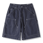Short homme workwear rayé style western vintage américain (1)