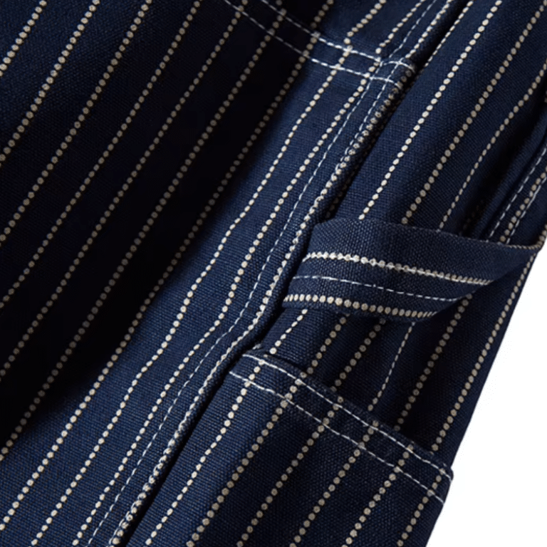 Short homme workwear rayé style western vintage américain (9)