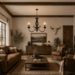 Suspension fer forgé esprit ranch texan