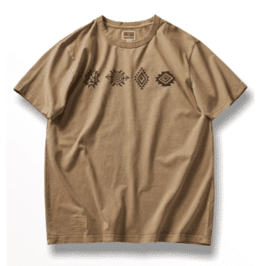 T-shirt western vintage à motifs géométriques amérindiens