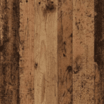 Table de chevet effet bois massif vintage à 2 tiroirs style western (4)