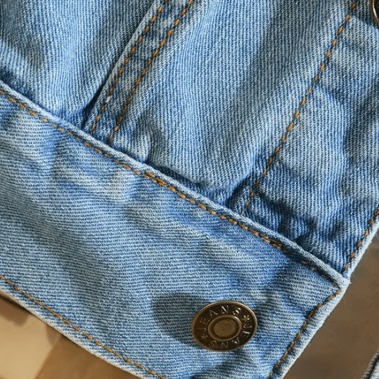 Veste en jean homme bleu clair style western américain
