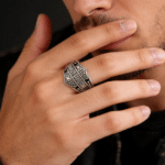 Bague Harley Davidson acier titane (2)