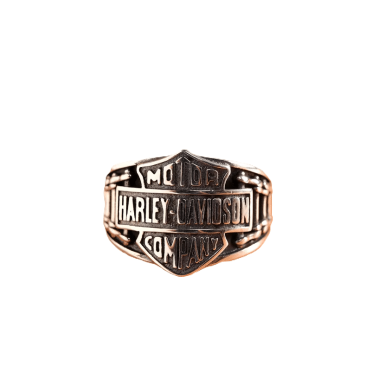 Bague Harley Davidson acier titane (4)