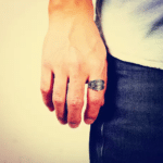 Bague Harley Davidson acier titane (5)