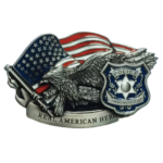 Boucle ceinture cowboy Police aigle USA