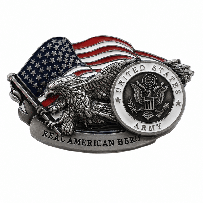Boucle ceinture cowboy US ARMY