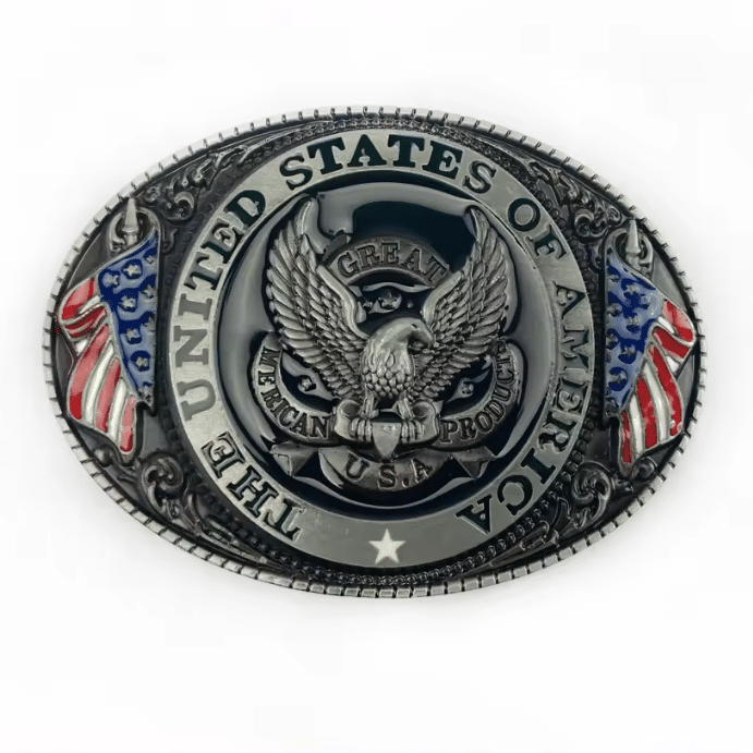 Boucle ceinture cowboy USA aigle