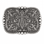 Boucle ceinture vintage cinq croix chrétiennes