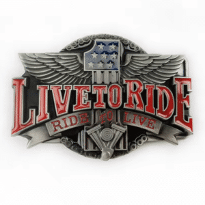 Boucle de ceinture biker Live to Ride