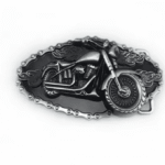 Boucle de ceinture biker moto chopper et flammes rouges (1)